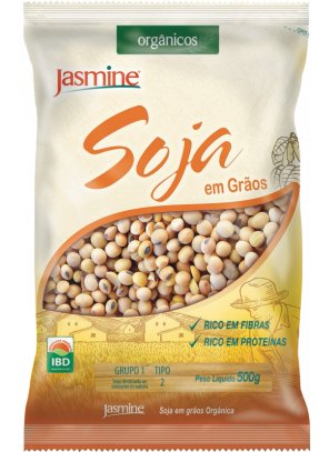 SOJA ORGANICA - GRAOS.png - Soja Orgânica em GrãosNÃO CONTÉM GLÚTENCONTÉM ISOFLAVONAS - PRESENTE NATURALMENTESOJA 100% ORGÂNICA CERTIFICADA – NÃO TRANSGÊNICOIngredientes: Soja em grãos orgânica.NÃO CONTÉM GLÚTENDisponível na versão: 500g